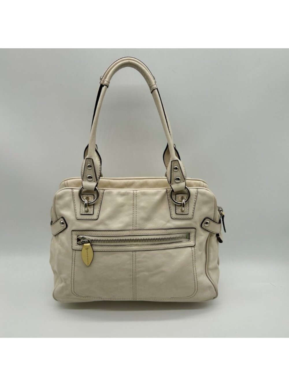 Coach White Soho Leather Satchel - Picture 2 of 11